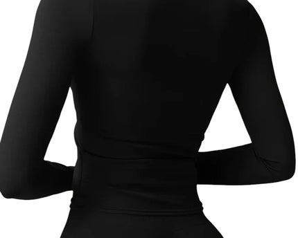 Alo Yoga Manches longues zippées noires