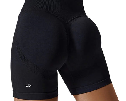 Short de yoga push-up noir Alo