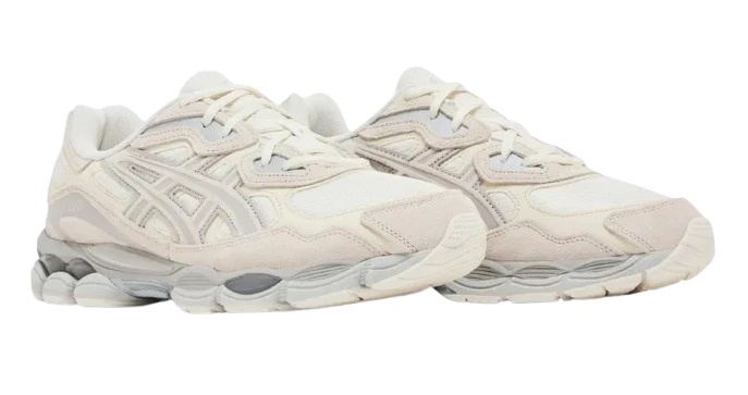 Asics Gris Crème