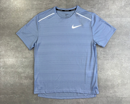 Ensemble short Flex Stride gris & Miler 1.0 bleu cobalt Nike