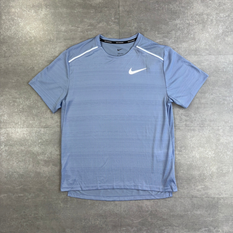 Ensemble short Flex Stride gris & Miler 1.0 bleu cobalt Nike